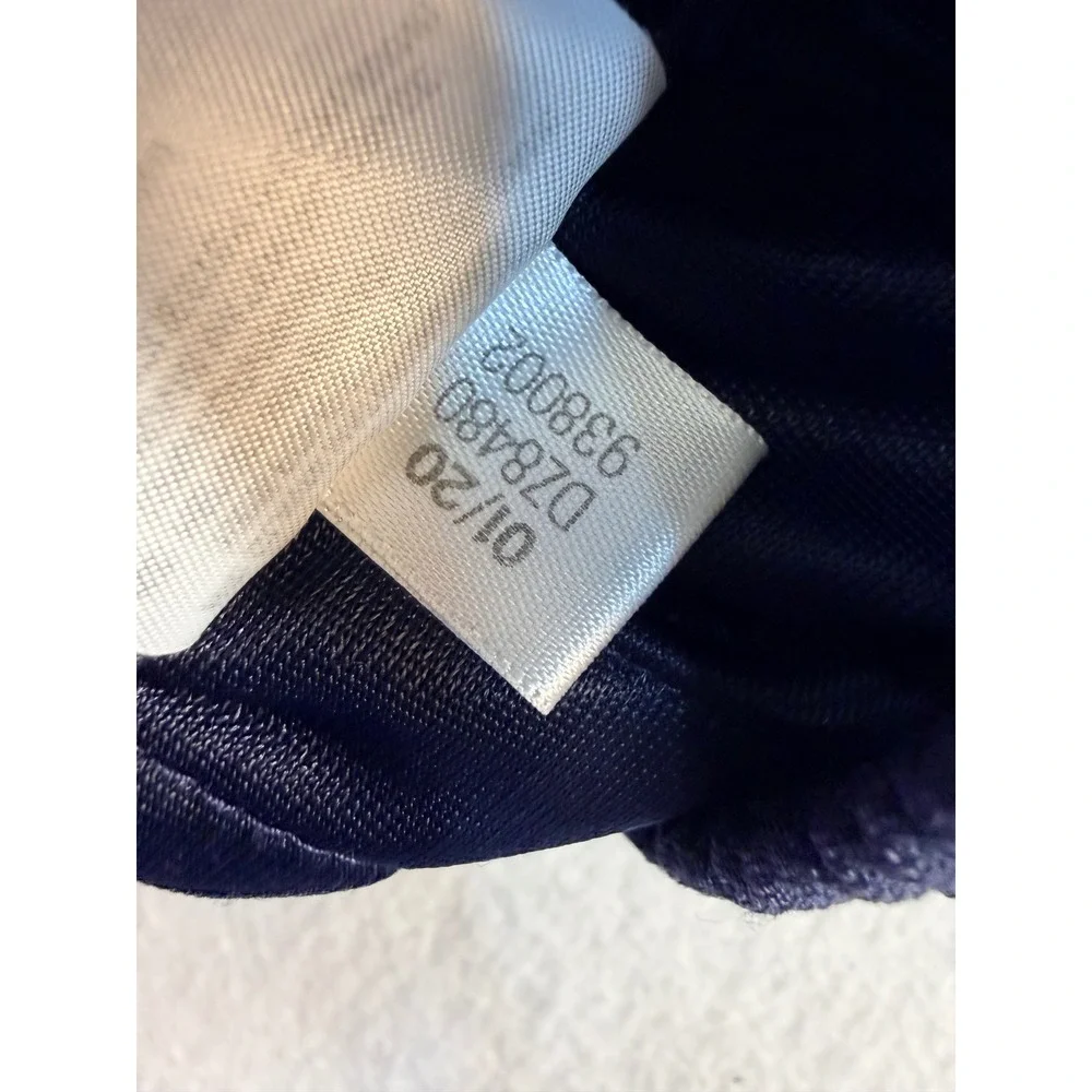Adidas Mens Navy Blue White Triple Stripe Athletic Gym Shorts Pockets Medium